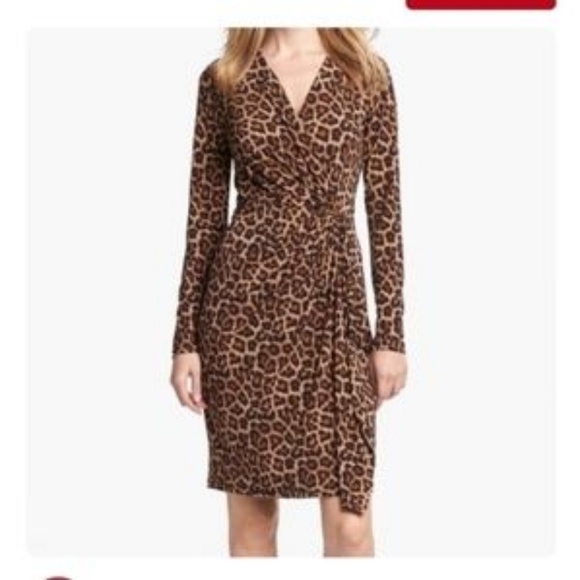 michael kors leopard print dress